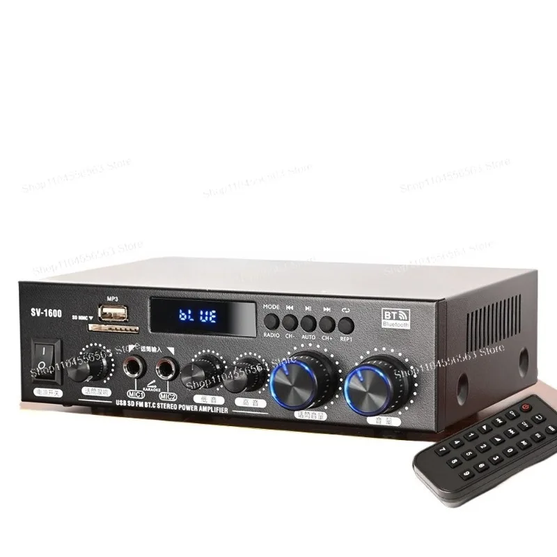 Imported Core High Power 6.0 Bluetooth Amplifier Radio U Disk Microphone Singing Lossless Sound Quality 12v Universal 220
Imported Core High Power 6.0 Bluetooth Amplifier Radio U Disk Microphone Singing Lossless Sound Quality 12v Universal 220