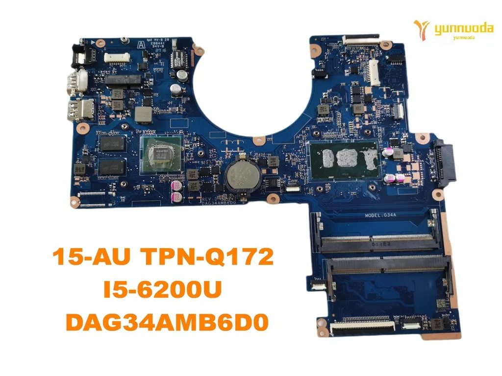 Оригинальная материнская плата для ноутбука HP 15-AU TPN-Q172 859247-001 859247-601 DAG34AMB6D0 с i5-6200U протестирована, хорошая, бесплатная доставка
Оригинальная материнская плата для ноутбука HP 15-AU TPN-Q172 859247-001 859247-601 DAG34AMB6D0 с i5-6200U протестирована, хорошая, бесплатная доставка