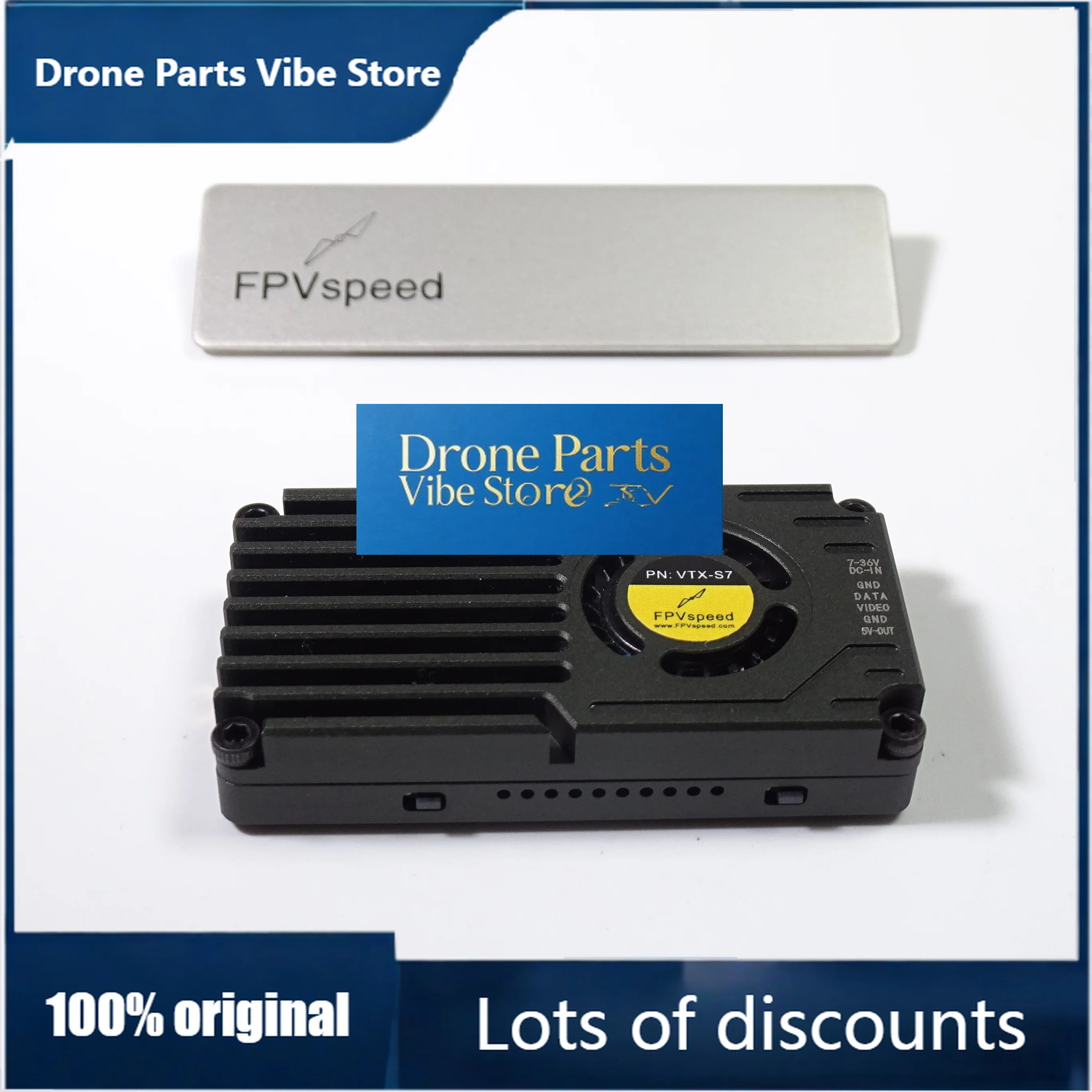 Drone PartsFPVspeed 2.5W 3.3G 16CH VTX-S7 Wireless Video Transmitter Video Remote Transmitter
Drone PartsFPVspeed 2.5W 3.3G 16CH VTX-S7 Wireless Video Transmitter Video Remote Transmitter