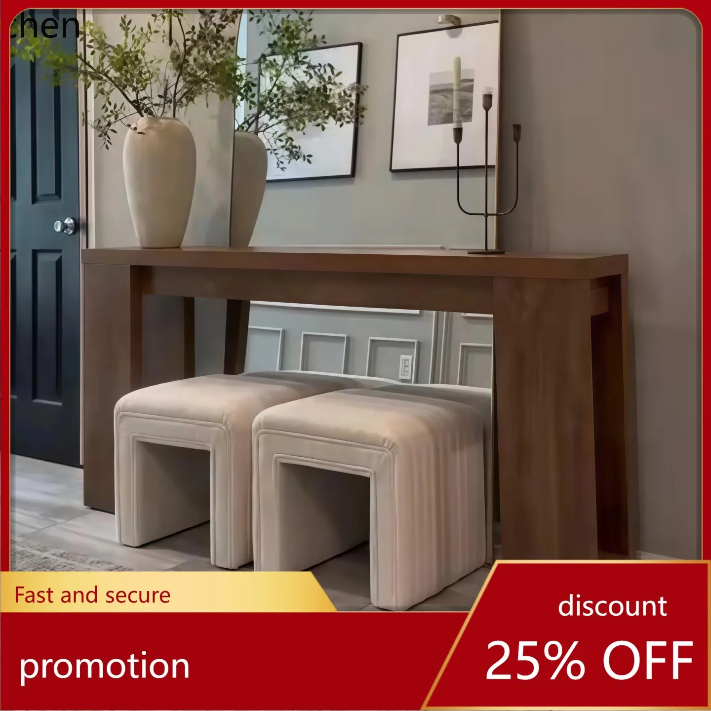 CZ Solid Wood Narrow Entryway Table Home Retro Entryway Hallway Entryway Cabinet
CZ Solid Wood Narrow Entryway Table Home Retro Entryway Hallway Entryway Cabinet