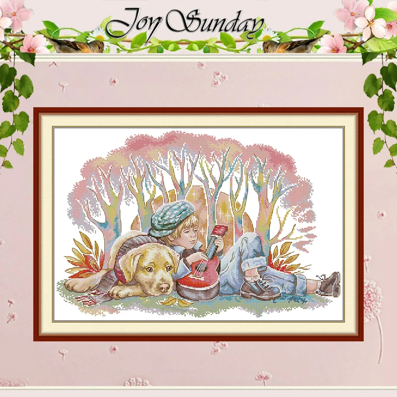 Набор для вышивания крестиком с узорами «Мальчик и собака» (11CT, 14CT, 16CT), HD-набор для вышивки DMC, набор для рукоделия
Набор для вышивания крестиком с узорами «Мальчик и собака» (11CT, 14CT, 16CT), HD-набор для вышивки DMC, набор для рукоделия