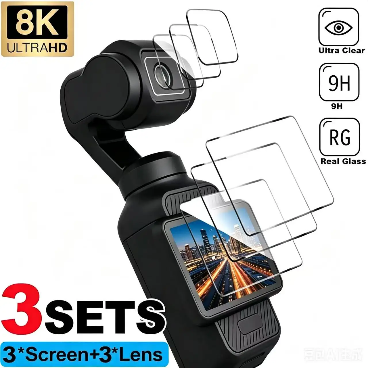 1-3 шт. Защитная пленка из закаленного стекла для DJI OSMO Pocket 3, защита экрана, твердость 9H, защита объектива камеры для DJI Pocket 4, аксессуары
1-3 шт. Защитная пленка из закаленного стекла для DJI OSMO Pocket 3, защита экрана, твердость 9H, защита объектива камеры для DJI Pocket 4, аксессуары