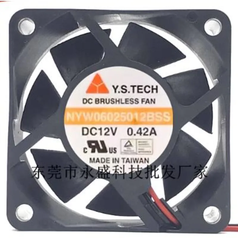 Оригинальный вентилятор охлаждения для Y.S.TECH NYW006025012BSS 12В 0.42A 6025 6 см вентилятор охлаждения 60x60x25мм
Оригинальный вентилятор охлаждения для Y.S.TECH NYW006025012BSS 12В 0.42A 6025 6 см вентилятор охлаждения 60x60x25мм
