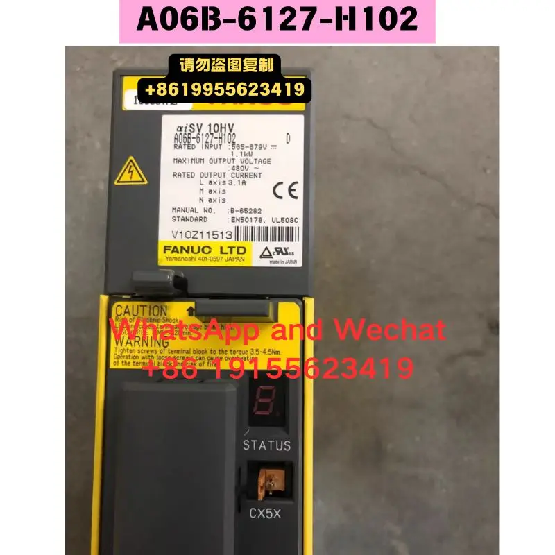 Used OEM disassembled parts A06B-6127-H102 Driver Functional test OK Quick delivery
Used OEM disassembled parts A06B-6127-H102 Driver Functional test OK Quick delivery
