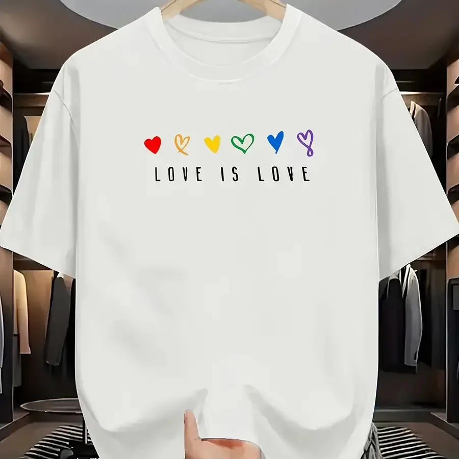 【New Arrival】Love Is Love Rainbow Hearts T-Shirt LGBTQ Pride Casual Cotton Tee
【New Arrival】Love Is Love Rainbow Hearts T-Shirt LGBTQ Pride Casual Cotton Tee