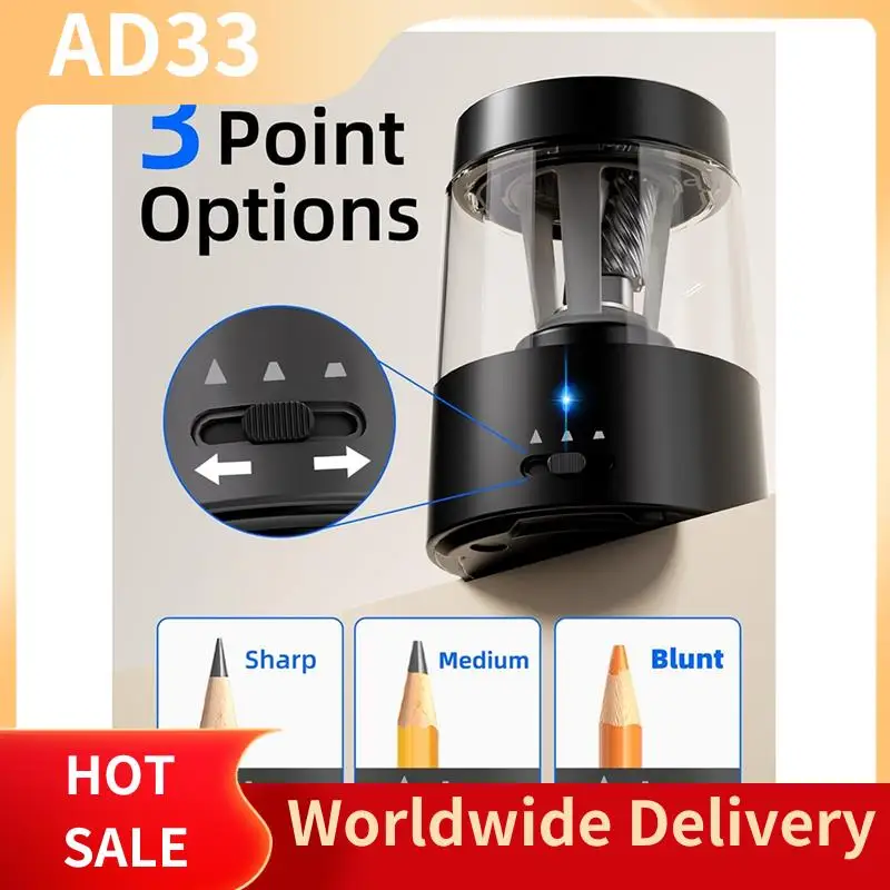 Top Deals Electric Pencil Sharpener Pencil Sharpener For No.2/Colored Pencils(6-8Mm) Black
Top Deals Electric Pencil Sharpener Pencil Sharpener For No.2/Colored Pencils(6-8Mm) Black