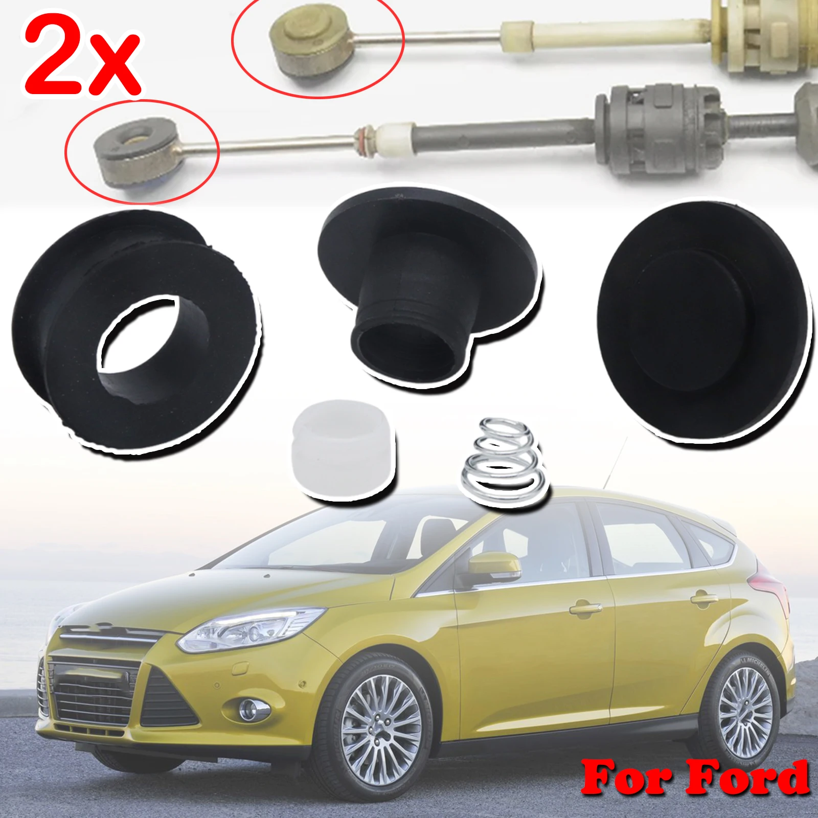 2x Gear Shift Cable Lever End Linkage Rod Selector Connect Bushing For Ford Focus MK2 MK3 C346 Fiesta MK5 C-Max Transit Fusion
2x Gear Shift Cable Lever End Linkage Rod Selector Connect Bushing For Ford Focus MK2 MK3 C346 Fiesta MK5 C-Max Transit Fusion