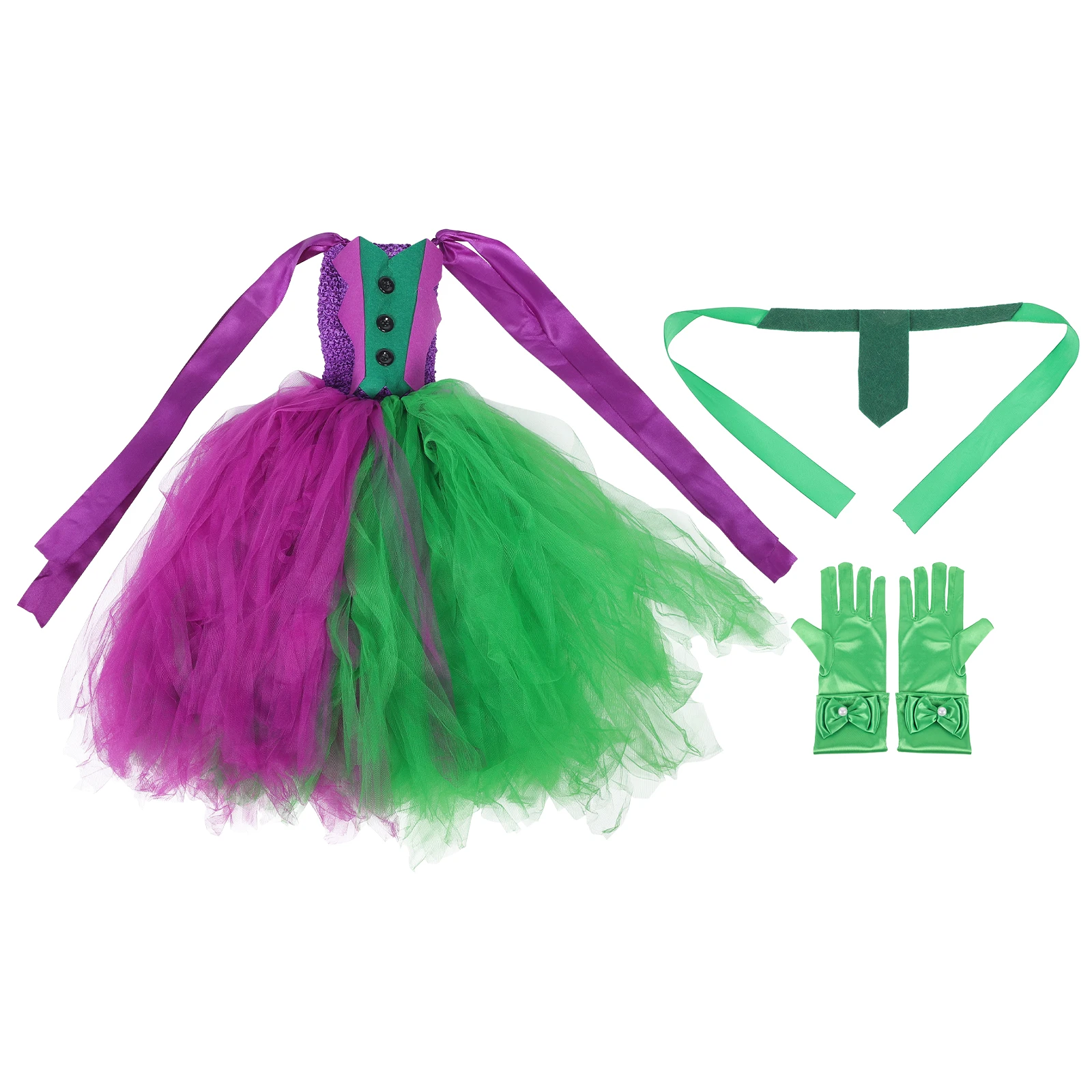 Clown Costume Set Girls Tutu Skirt Gloves 9Y Bright Color Fabric Masquerade Festival Cosplay Halloween Performance
Clown Costume Set Girls Tutu Skirt Gloves 9Y Bright Color Fabric Masquerade Festival Cosplay Halloween Performance