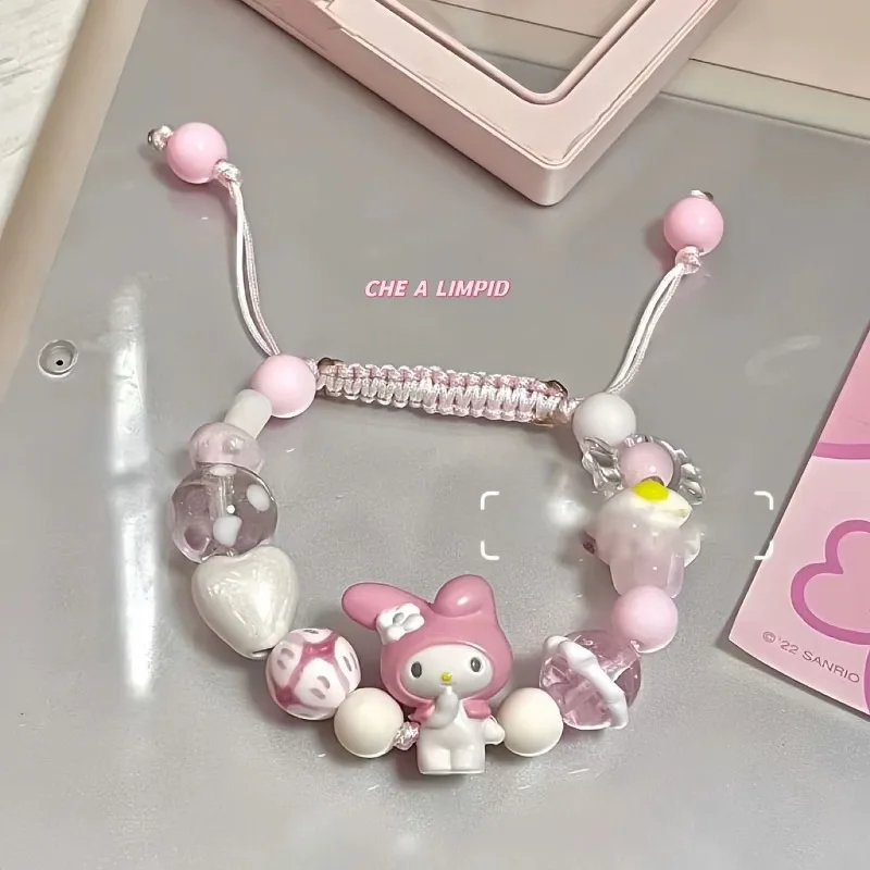 Sanrio Cinnamoroll Anime Kawaii Ins Fashion Bracelet Pendant Cute Cartoon My Melody Y2k Decoration Birthday Gifts for Girls
Sanrio Cinnamoroll Anime Kawaii Ins Fashion Bracelet Pendant Cute Cartoon My Melody Y2k Decoration Birthday Gifts for Girls