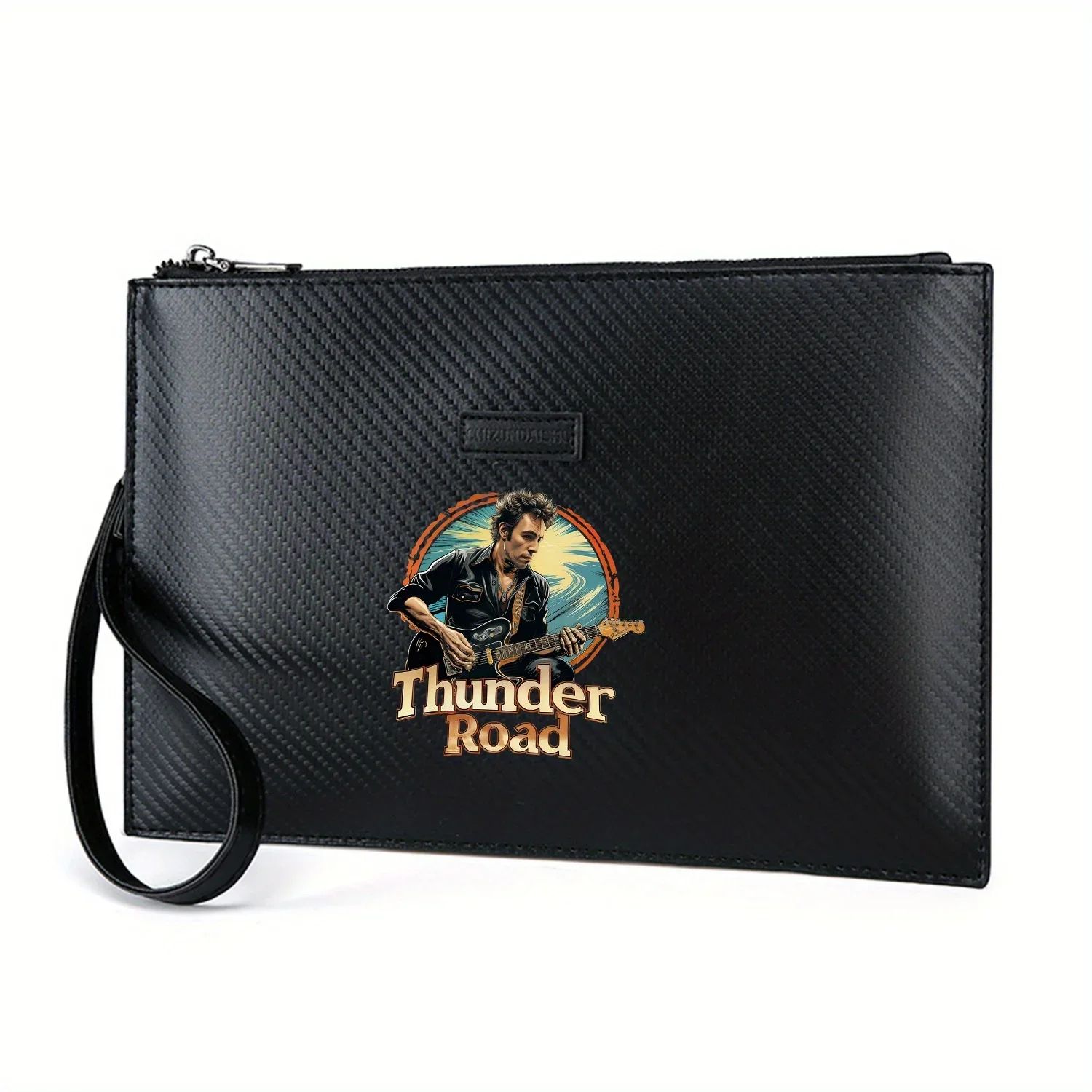 Guitarist playing road Thunder logo design Men's Handbag Elegant Printed PU Fashionable and Practical for Everyday Carry
Guitarist playing road Thunder logo design Men's Handbag Elegant Printed PU Fashionable and Practical for Everyday Carry