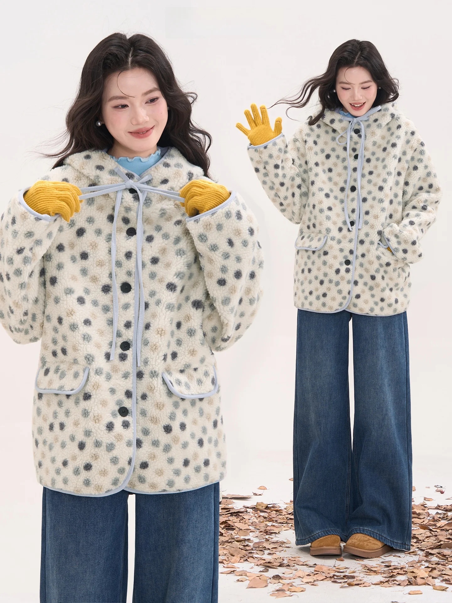 Шуба из ягненка в горошек с капюшоном, встроенная кожаная женская верхняя одежда Thi Winter Long Sve на одной пуговице
Шуба из ягненка в горошек с капюшоном, встроенная кожаная женская верхняя одежда Thi Winter Long Sve на одной пуговице