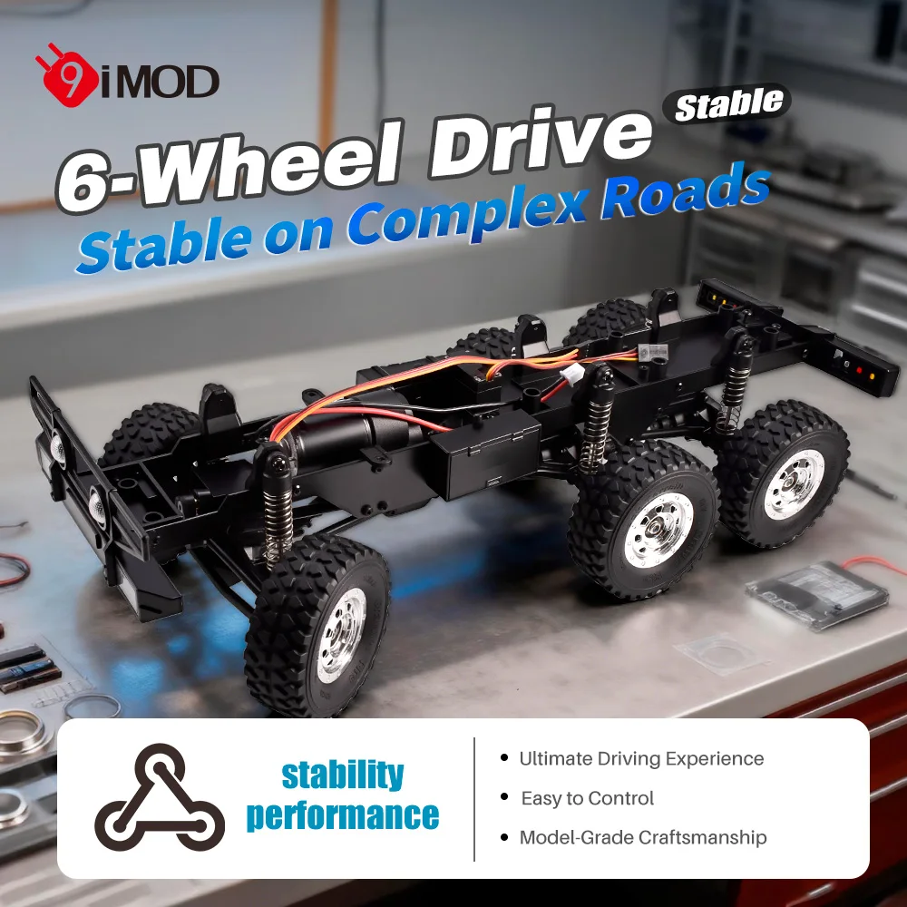 9IMOD 1/18 RC Car Frame RC Car Chassis Frame 6 Wheel Drive Frame For 1/18 Crawler Car
9IMOD 1/18 RC Car Frame RC Car Chassis Frame 6 Wheel Drive Frame For 1/18 Crawler Car