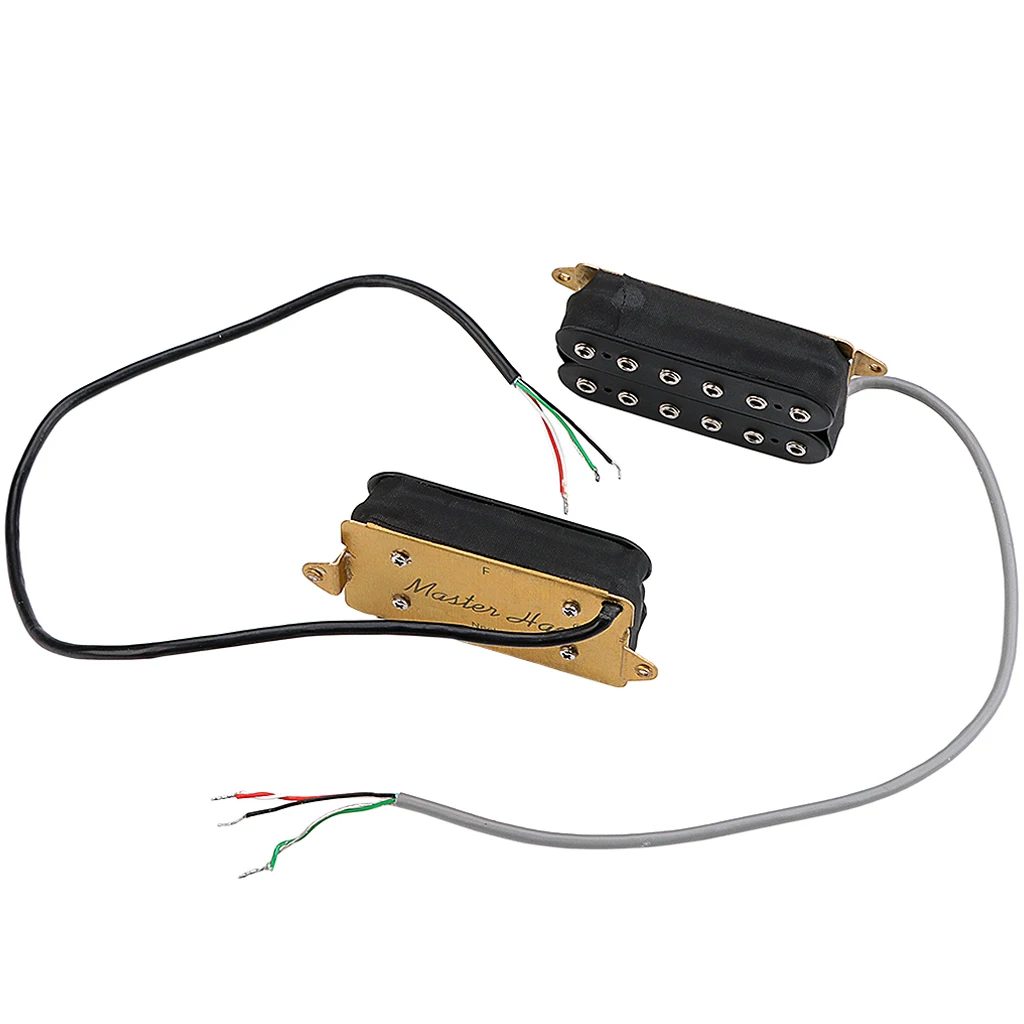 Black Replacement Guitar Pickups High Output Humbucker Pickups for Electric Guitar - Alnico 5 Magnet Set (Neck+Bridge)
Black Replacement Guitar Pickups High Output Humbucker Pickups for Electric Guitar - Alnico 5 Magnet Set (Neck+Bridge)