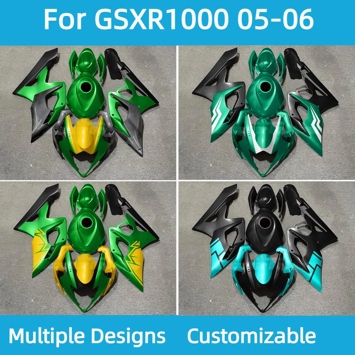 Aftermarket Fairing Kit for GSXR 1000 2005 2006 Motorcycle Customized ABS Plastic Prime Fairings GSXR1000 05 06
Aftermarket Fairing Kit for GSXR 1000 2005 2006 Motorcycle Customized ABS Plastic Prime Fairings GSXR1000 05 06
