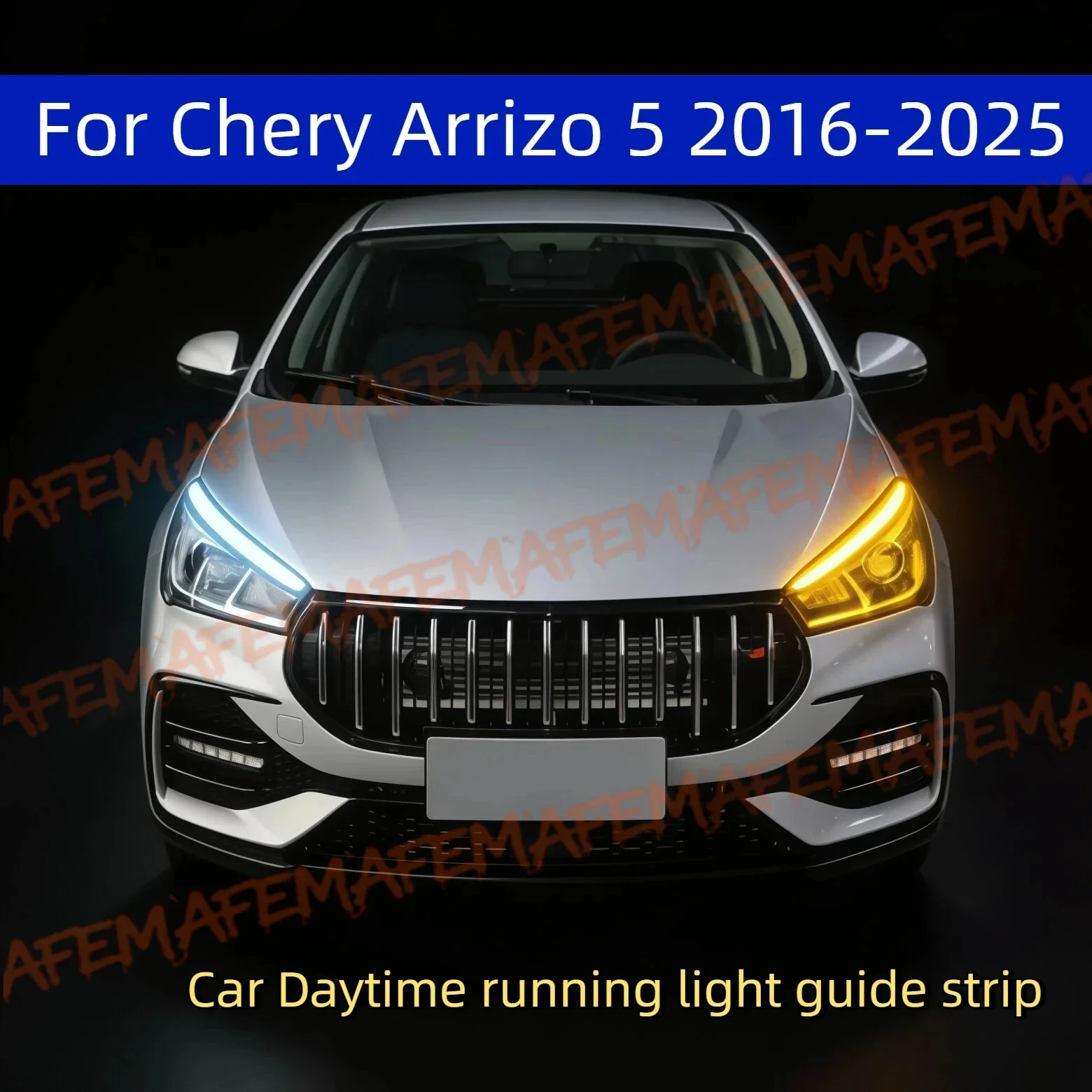 Car DRL Daytime Running Light Start Scan Style Sequential Flowing Turn Signal Light Ultra-Thin LED For Chery Arrizo 5 2016-2025
Car DRL Daytime Running Light Start Scan Style Sequential Flowing Turn Signal Light Ultra-Thin LED For Chery Arrizo 5 2016-2025