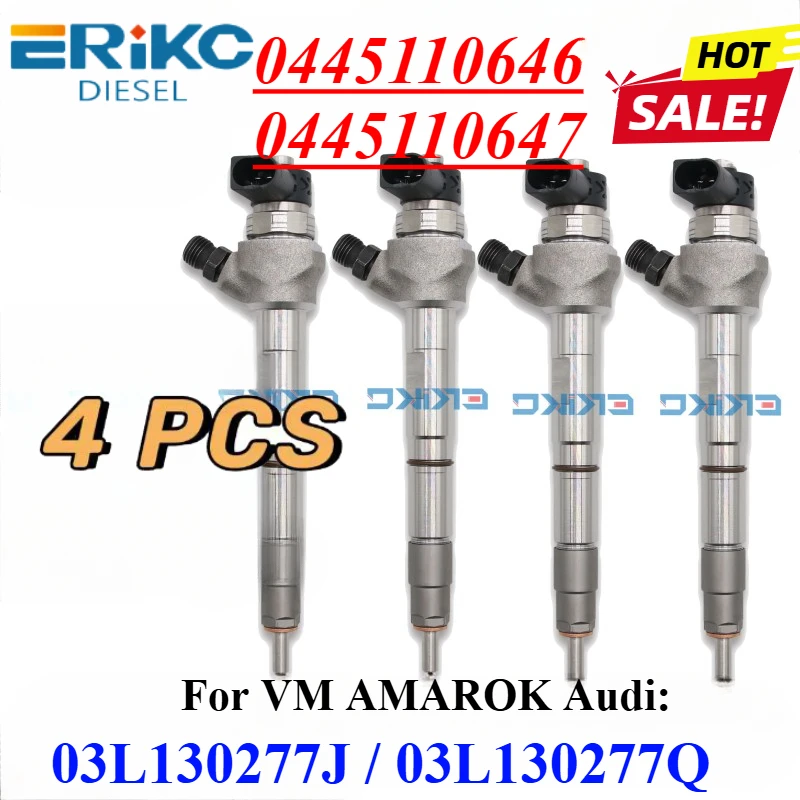 4PCS 0445110647 0445110646 NEW Common Rail Fuel Injector 03L130277Q 03L130277J For VM AMAROK 2.0/CADDY/AUDI 03L 130 277J
4PCS 0445110647 0445110646 NEW Common Rail Fuel Injector 03L130277Q 03L130277J For VM AMAROK 2.0/CADDY/AUDI 03L 130 277J