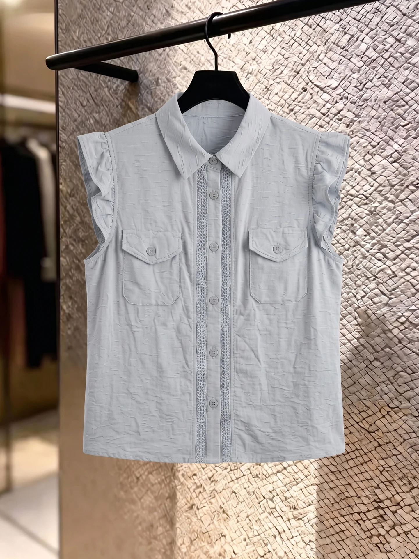 Casual Versatile Simple Design Knitted Top Korean Style Single Button Summer Unique Exquisite Fly Sleeve Commute Fashion Stra...
Casual Versatile Simple Design Knitted Top Korean Style Single Button Summer Unique Exquisite Fly Sleeve Commute Fashion Stra...