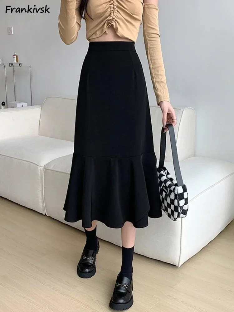 Midi Skirts Women Slim Korean Style Elegant Spring Summer Leisure Fashion Daliy Stylish Simple Popular All-match Solid Faldas
Midi Skirts Women Slim Korean Style Elegant Spring Summer Leisure Fashion Daliy Stylish Simple Popular All-match Solid Faldas