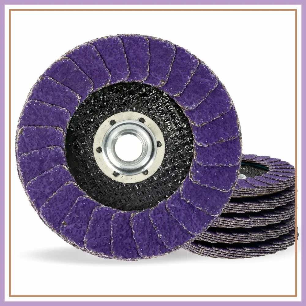 Ceramic Flap Disc 4.5 x 5/8-11, 36+ Grit T29 for Angle Grinder, 5-Pack
Ceramic Flap Disc 4.5 x 5/8-11, 36+ Grit T29 for Angle Grinder, 5-Pack