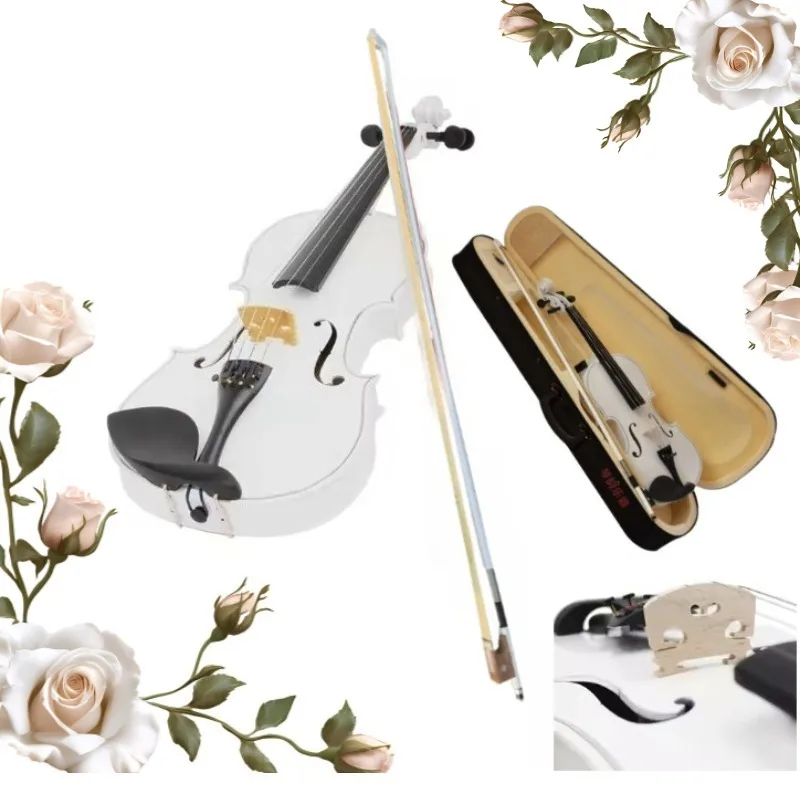 4/4 Full Size Acoustic Violin for Adult Violin Beginner with Bow / Case White Color Fiddle Instrument
4/4 Full Size Acoustic Violin for Adult Violin Beginner with Bow / Case White Color Fiddle Instrument