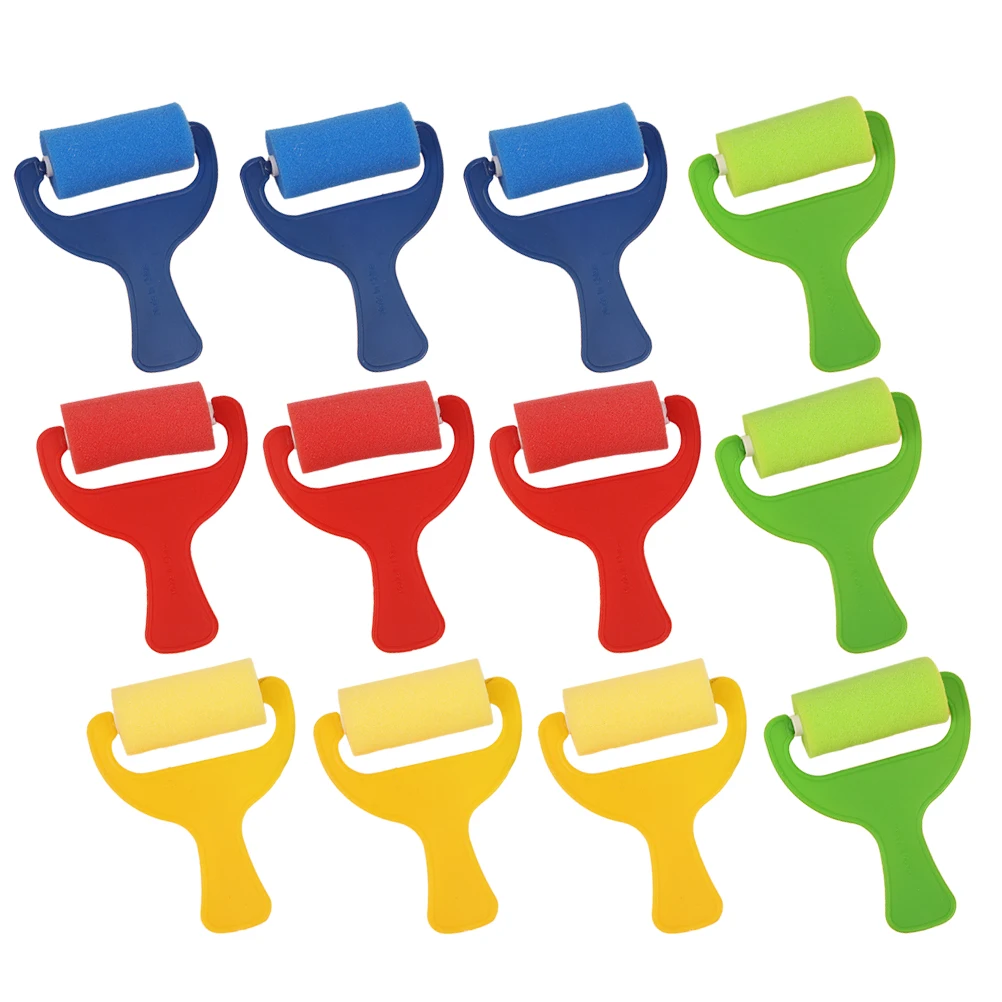 12pcs Painting Tool Roller Brush Kids Sponge Plastic Rollers Portable Diy Paint Set For Teaching Supplies
12pcs Painting Tool Roller Brush Kids Sponge Plastic Rollers Portable Diy Paint Set For Teaching Supplies