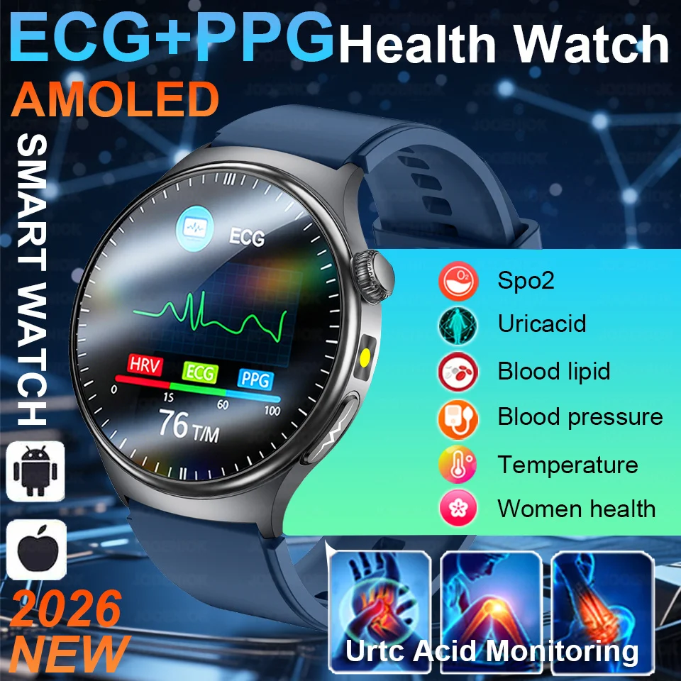 Умные часы AI-Diagnosis Care для мужчин: ЭКГ+PPG, точное измерение уровня мочевой кислоты, артериального давления, жировых отложений, состояния 5 органов, фитнес-функции, водонепроницаемые.
Умные часы AI-Diagnosis Care для мужчин: ЭКГ+PPG, точное измерение уровня мочевой кислоты, артериального давления, жировых отложений, состояния 5 органов, фитнес-функции, водонепроницаемые.