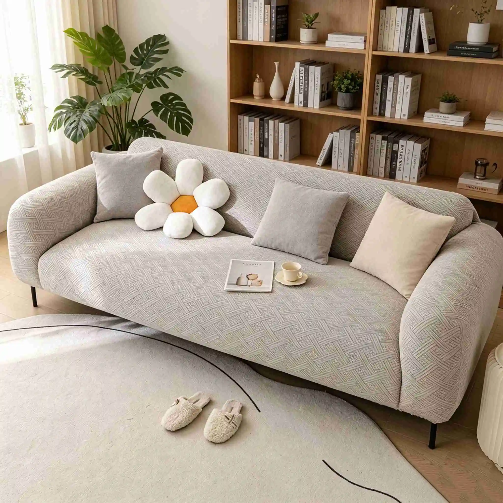 High Quality New Sofa Cover Fully Covered Anti-cat Scratch Protective Cover Elastic Anti-slip Dust-proof Sofa Cover Fabric
High Quality New Sofa Cover Fully Covered Anti-cat Scratch Protective Cover Elastic Anti-slip Dust-proof Sofa Cover Fabric