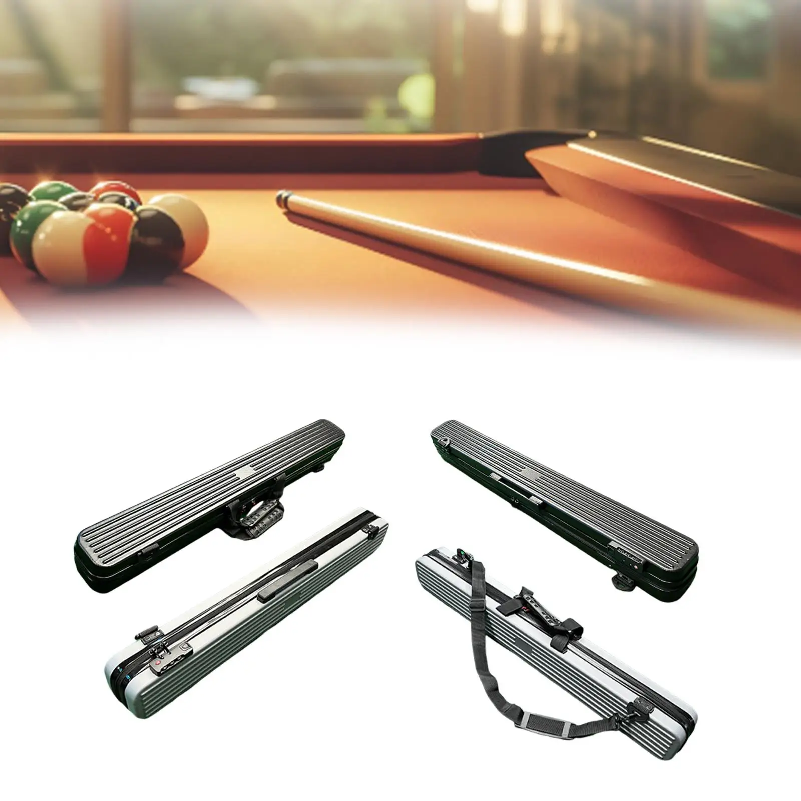 Hard Pool Cue Case for 1/2 Pool Cues Billiard Enthusiasts Gift Impact Resistant Shockproof Hard Shell Billiard Stick Case Holder
Hard Pool Cue Case for 1/2 Pool Cues Billiard Enthusiasts Gift Impact Resistant Shockproof Hard Shell Billiard Stick Case Holder