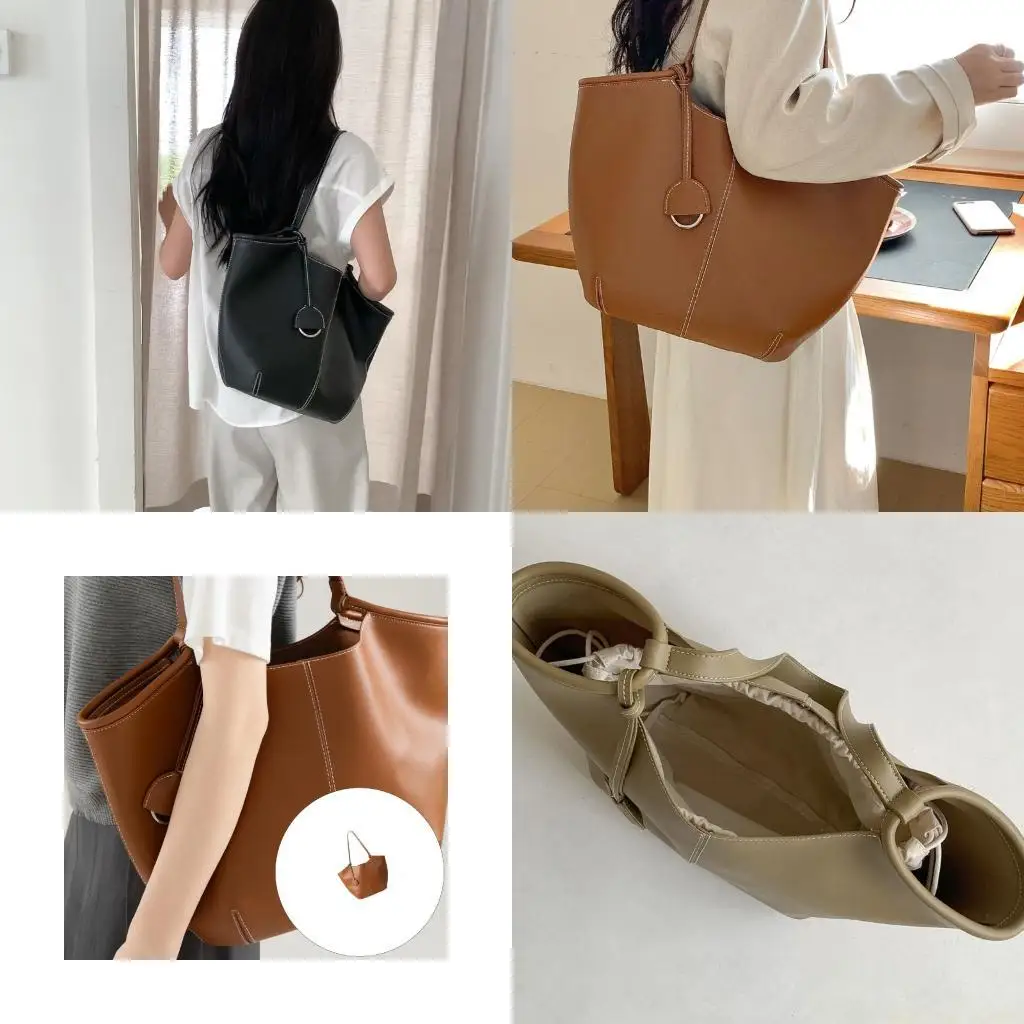 X90D Modern Bucket Bags Handheld Bag Casual Shoulder Bags PU Leather Underarm Purse
X90D Modern Bucket Bags Handheld Bag Casual Shoulder Bags PU Leather Underarm Purse