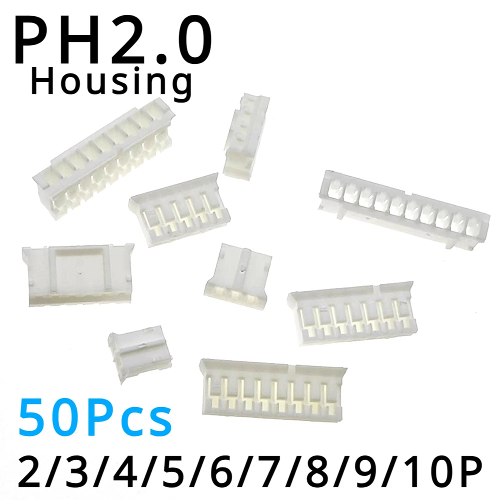 50Pcs PH2.0 2mm Housing Connectors PH-Y Plastic Shell Plug Wire Cable Connector 2.0mm Pin Header
50Pcs PH2.0 2mm Housing Connectors PH-Y Plastic Shell Plug Wire Cable Connector 2.0mm Pin Header