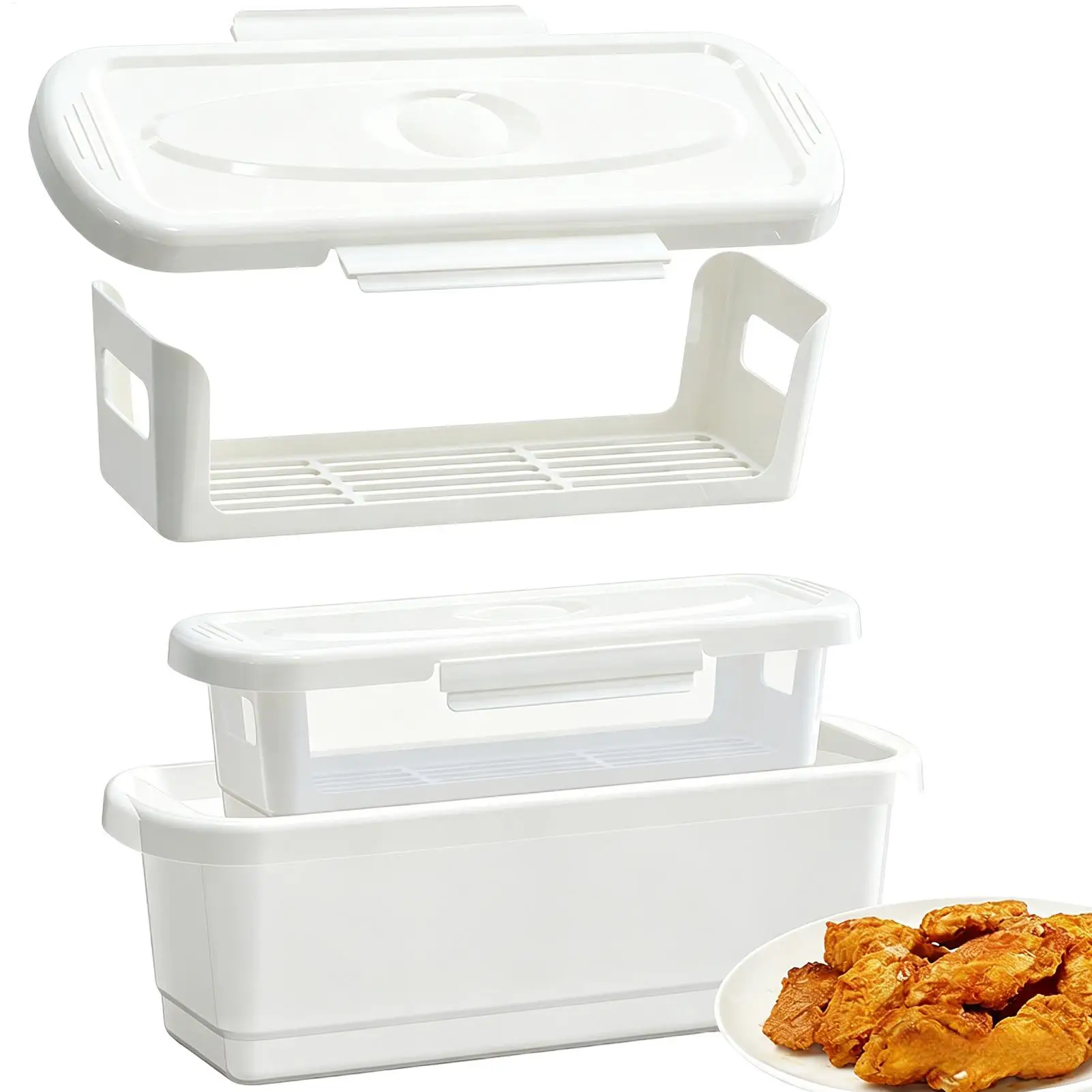 Breading Bowl Shaker With Lid 2 Piece Multifunctional Cooking Tools Breading Shaker Container For Chicken Wings Onion Rings
Breading Bowl Shaker With Lid 2 Piece Multifunctional Cooking Tools Breading Shaker Container For Chicken Wings Onion Rings