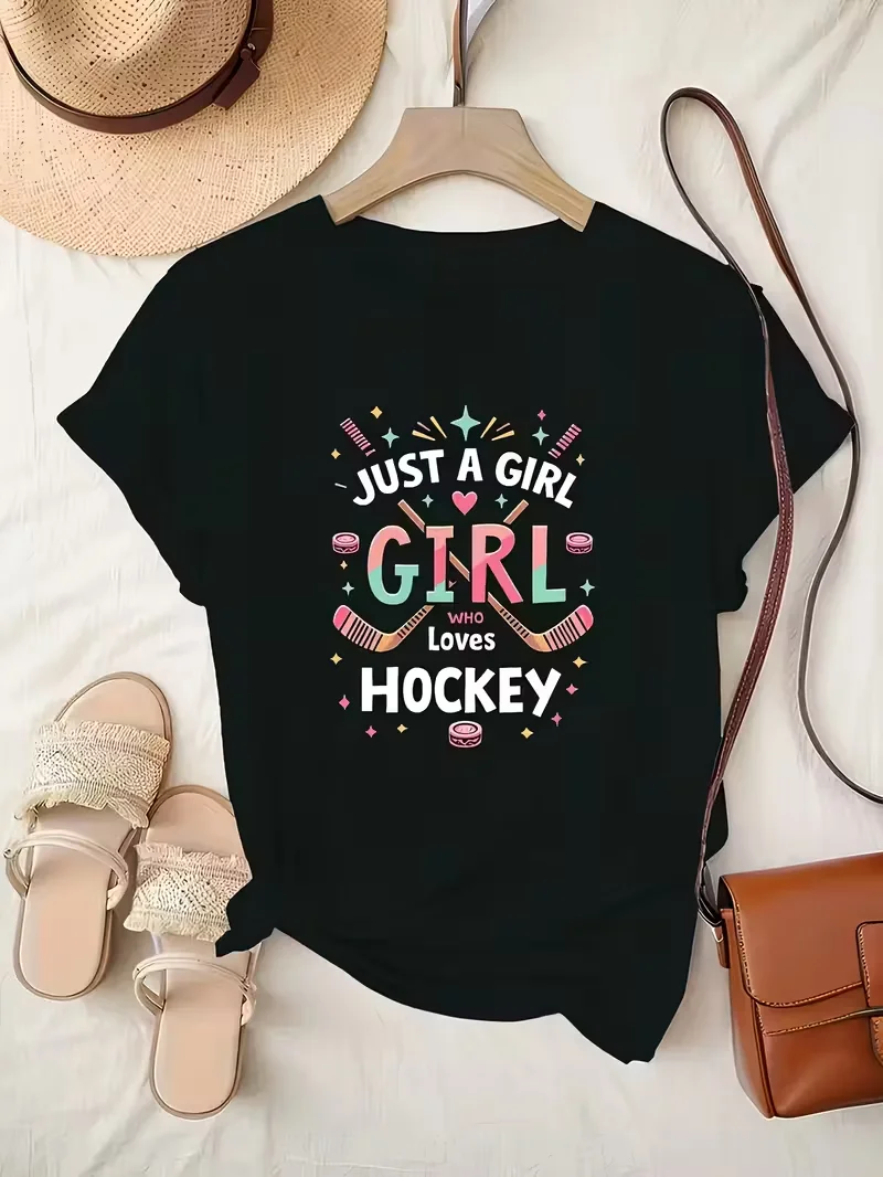 Женская футболка с рисунком для энтузиастов с шайбой — топ с круглым вырезом и короткими рукавами «Только человек, который любит хоккей»
Женская футболка с рисунком для энтузиастов с шайбой — топ с круглым вырезом и короткими рукавами «Только человек, который любит хоккей»
