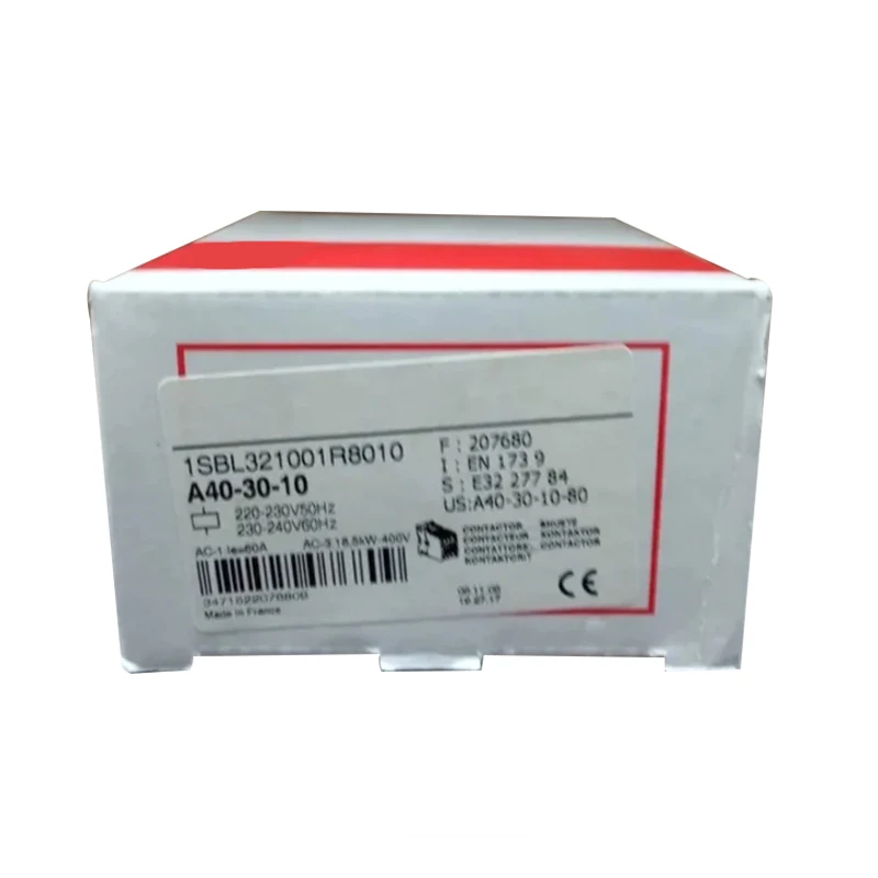 New Brand New and Original A40-30-10 1SBL321001R8010 3-pole AC Contactor PLC Programmable Controller
New Brand New and Original A40-30-10 1SBL321001R8010 3-pole AC Contactor PLC Programmable Controller