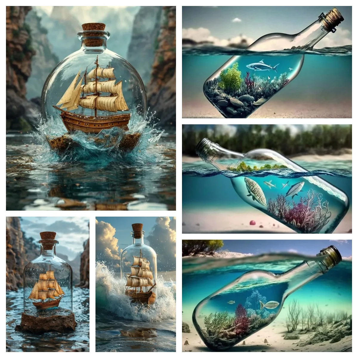 DIY Full Drill Diamond Painting Kits for Beginners Ship in A Bottle Posters , Maritime Nautical Boat Gem Art Crafts for Adults
DIY Full Drill Diamond Painting Kits for Beginners Ship in A Bottle Posters , Maritime Nautical Boat Gem Art Crafts for Adults