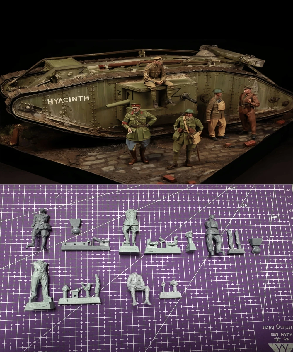 1/35 Resin Figure Unpainted Model Kit, Military Theme, British Tank Soldiers (5 People) Unpainted
1/35 Resin Figure Unpainted Model Kit, Military Theme, British Tank Soldiers (5 People) Unpainted