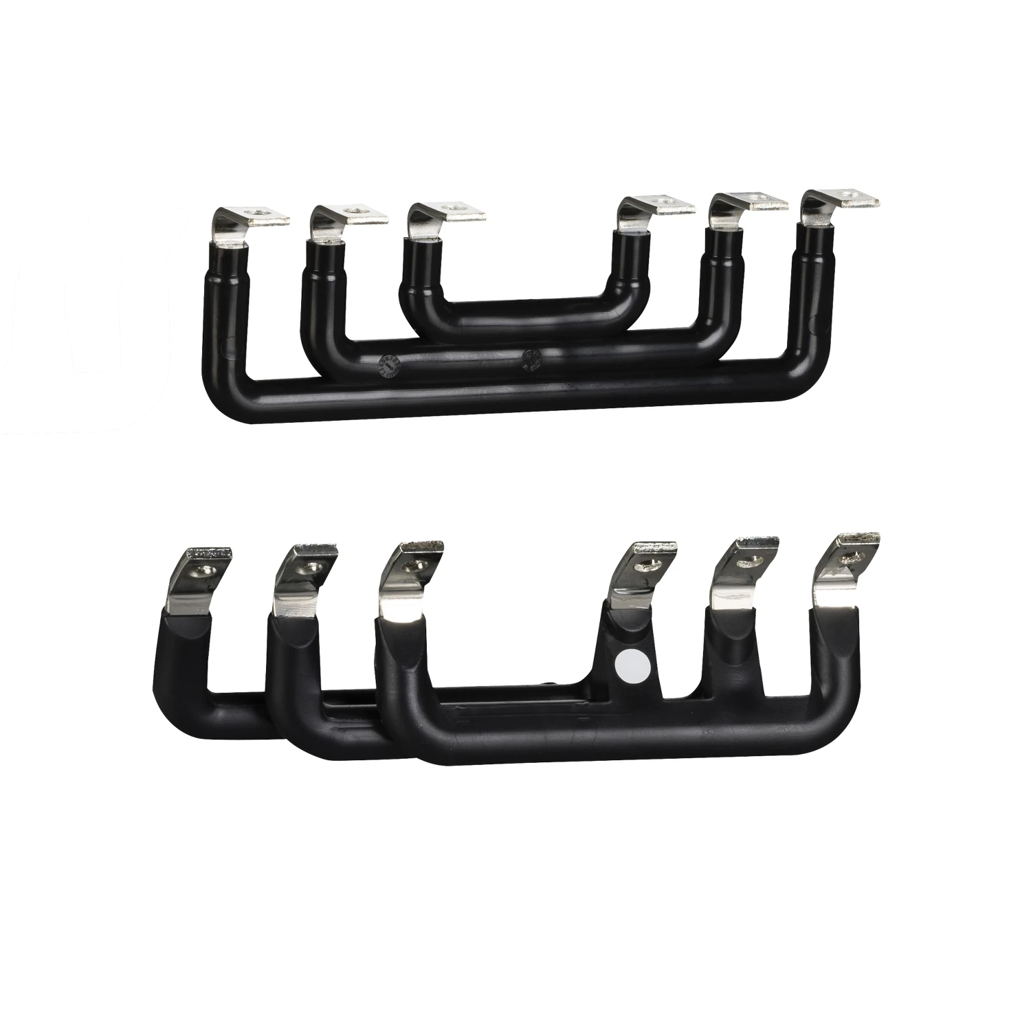 LA9D11569 Set of power connections, parallel and reverser bars, for 3P reversing contactors assembly, LC1D115-D150
LA9D11569 Set of power connections, parallel and reverser bars, for 3P reversing contactors assembly, LC1D115-D150