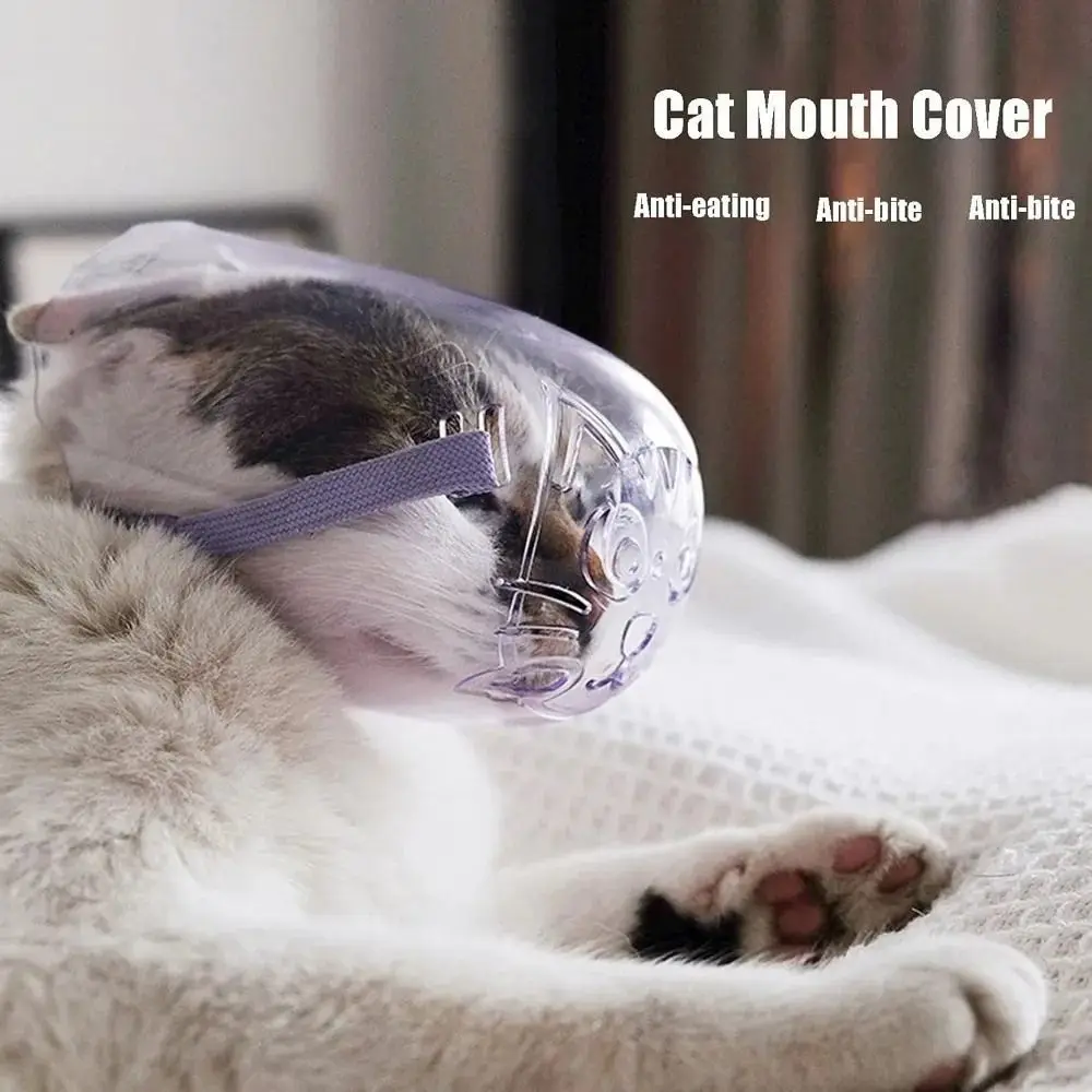 Cat Hood Adjustable Cat Muzzle Mask Breathable Anti-bite Kitten Mouth Cover Clear Hollow-Carved Design Pet Grooming Mask Chewing
Cat Hood Adjustable Cat Muzzle Mask Breathable Anti-bite Kitten Mouth Cover Clear Hollow-Carved Design Pet Grooming Mask Chewing