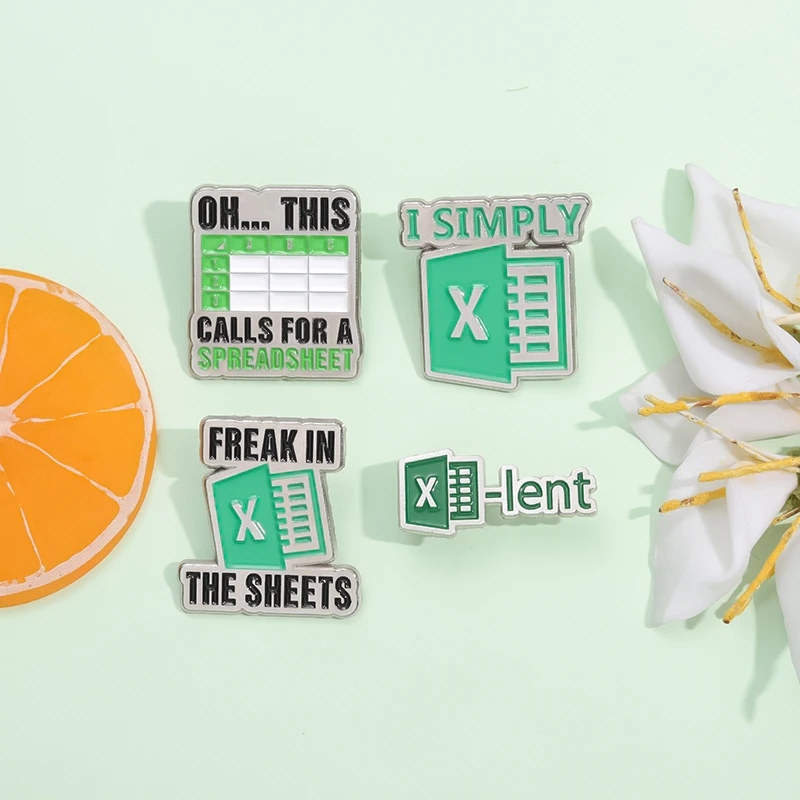 This Calls For A Spreadsheet Enamel Pins Funny Excel Sheet Table File Brooches Cute Cartoon Lapel Badge Jewelry Accessories Gift
This Calls For A Spreadsheet Enamel Pins Funny Excel Sheet Table File Brooches Cute Cartoon Lapel Badge Jewelry Accessories Gift