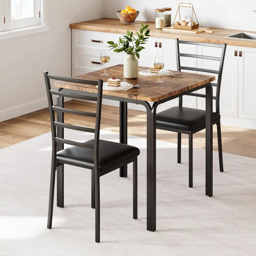 3Piece Kitchen Dining Room Table Chair Set for Small Space, Indoor Modern Dinette Set for 2, Square Dinner Table Set for Dinett
3Piece Kitchen Dining Room Table Chair Set for Small Space, Indoor Modern Dinette Set for 2, Square Dinner Table Set for Dinett