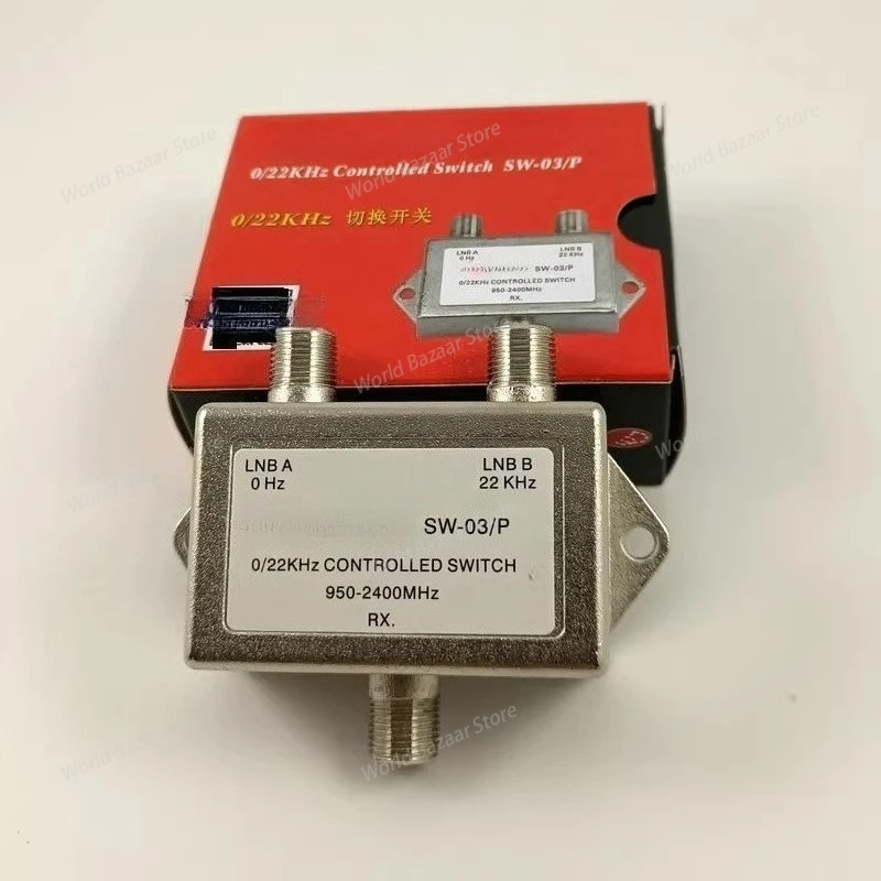 The 0/22K change-over switch SW - 03/P is a two - to - one change-over switch, TV accessories, Combiners Cable Switch Switcher
The 0/22K change-over switch SW - 03/P is a two - to - one change-over switch, TV accessories, Combiners Cable Switch Switcher