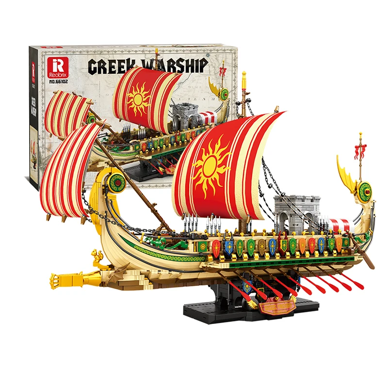 2896PCS War Battle Ship Building Blocks Greek Trireme Model Desktop Decoration Educational DIY Toy Creative Gift for Kids Adult
2896PCS War Battle Ship Building Blocks Greek Trireme Model Desktop Decoration Educational DIY Toy Creative Gift for Kids Adult