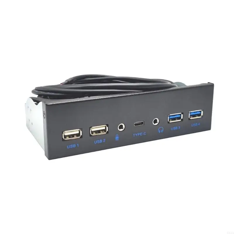 Q84A Front Panel 2 Port USB3.0 + 2 Port USB 3.1 TypeC 19 Pin Connectors For 5.25"
Q84A Front Panel 2 Port USB3.0 + 2 Port USB 3.1 TypeC 19 Pin Connectors For 5.25"