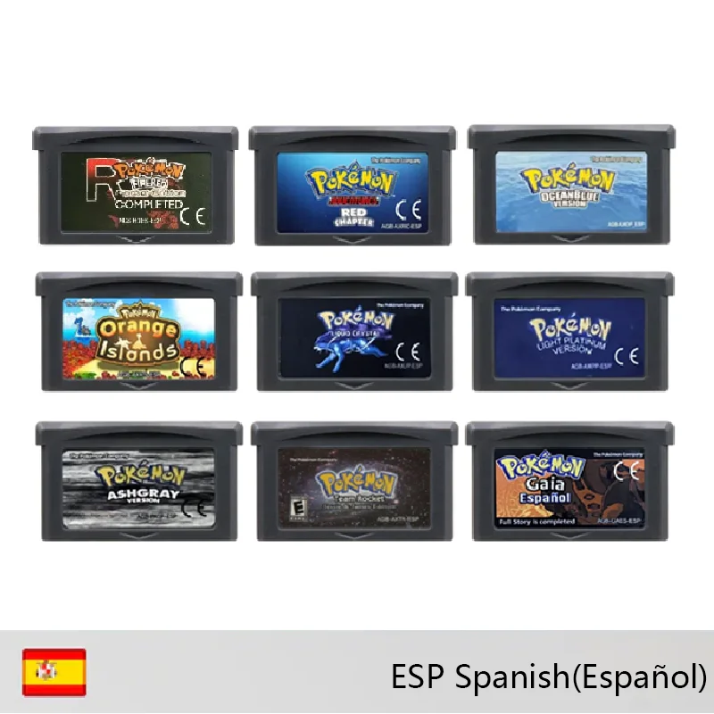 Игровой картридж GBA 32 бит, игровая консоль для видеоигр, карточка Pokemon AshGray, жидкий кристалл светильник Platinum Gaia FireRed Rocket ESP
Игровой картридж GBA 32 бит, игровая консоль для видеоигр, карточка Pokemon AshGray, жидкий кристалл светильник Platinum Gaia FireRed Rocket ESP