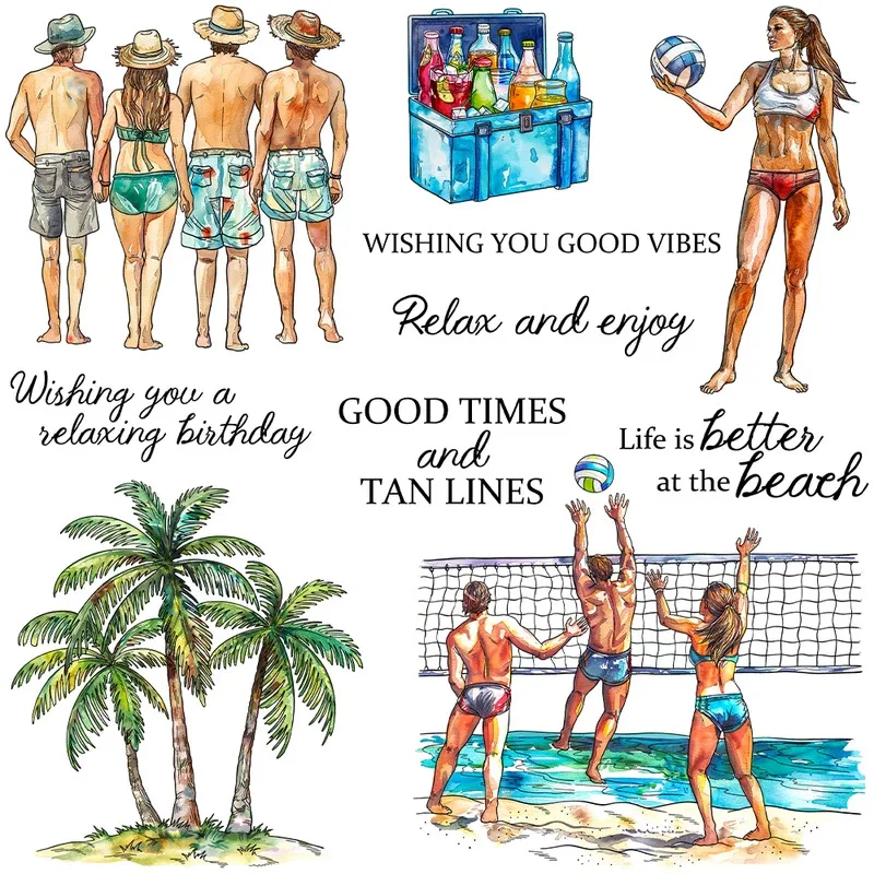 Summer Beach Volleyball Clear Stamp Summer Autumn DIY Scrapbooking Supplies Silicone Stamps For Card Making Albums
Summer Beach Volleyball Clear Stamp Summer Autumn DIY Scrapbooking Supplies Silicone Stamps For Card Making Albums