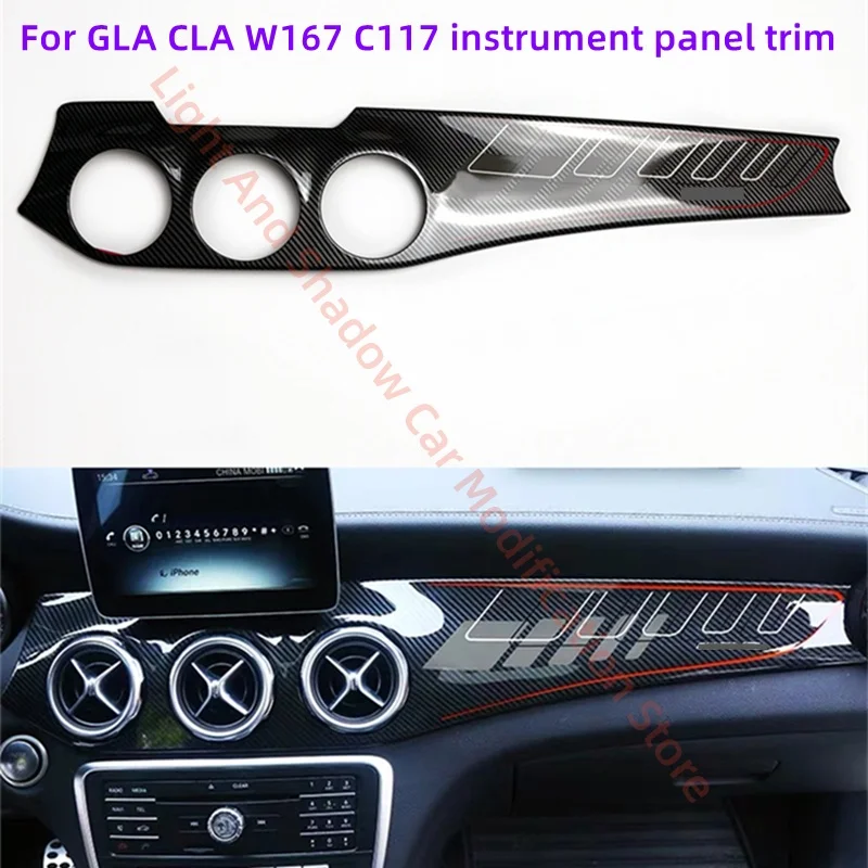 Автомобильная декоративная панель приборной панели для Mercedes Benz W176 C117 A-класса GLA CLA, центральная консоль с рисунком из углеродного волокна
Автомобильная декоративная панель приборной панели для Mercedes Benz W176 C117 A-класса GLA CLA, центральная консоль с рисунком из углеродного волокна