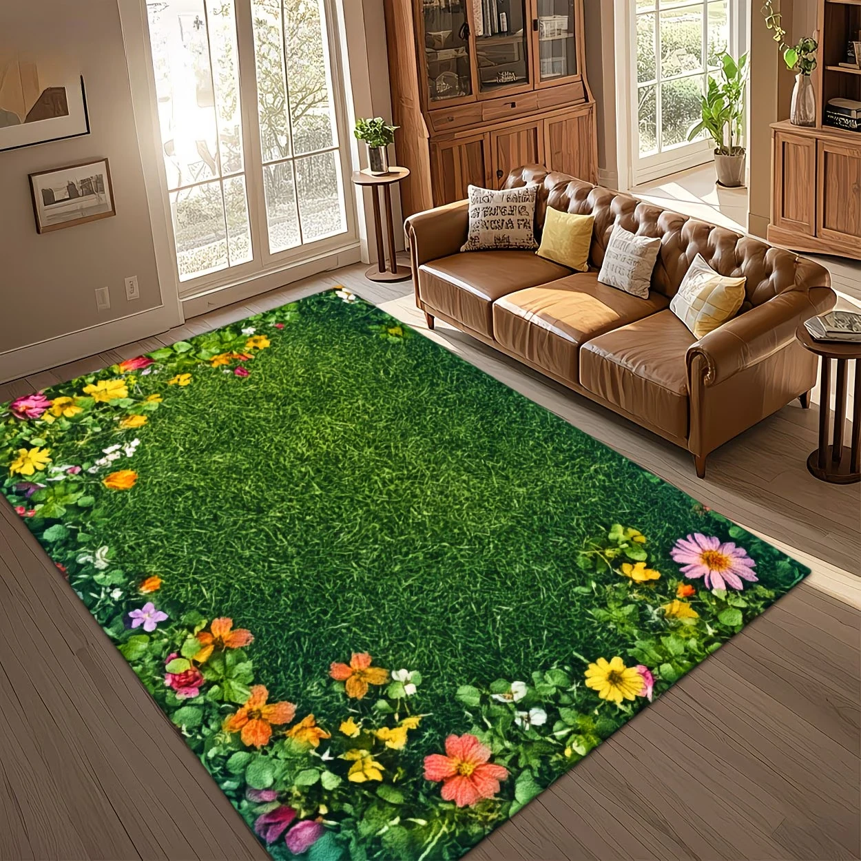 3D Green Grass Flower Area Rug Non-slip Soft Floor Mat Nature Landscape Carpet for Living Room Bedroom Garden Style Home Decor
3D Green Grass Flower Area Rug Non-slip Soft Floor Mat Nature Landscape Carpet for Living Room Bedroom Garden Style Home Decor