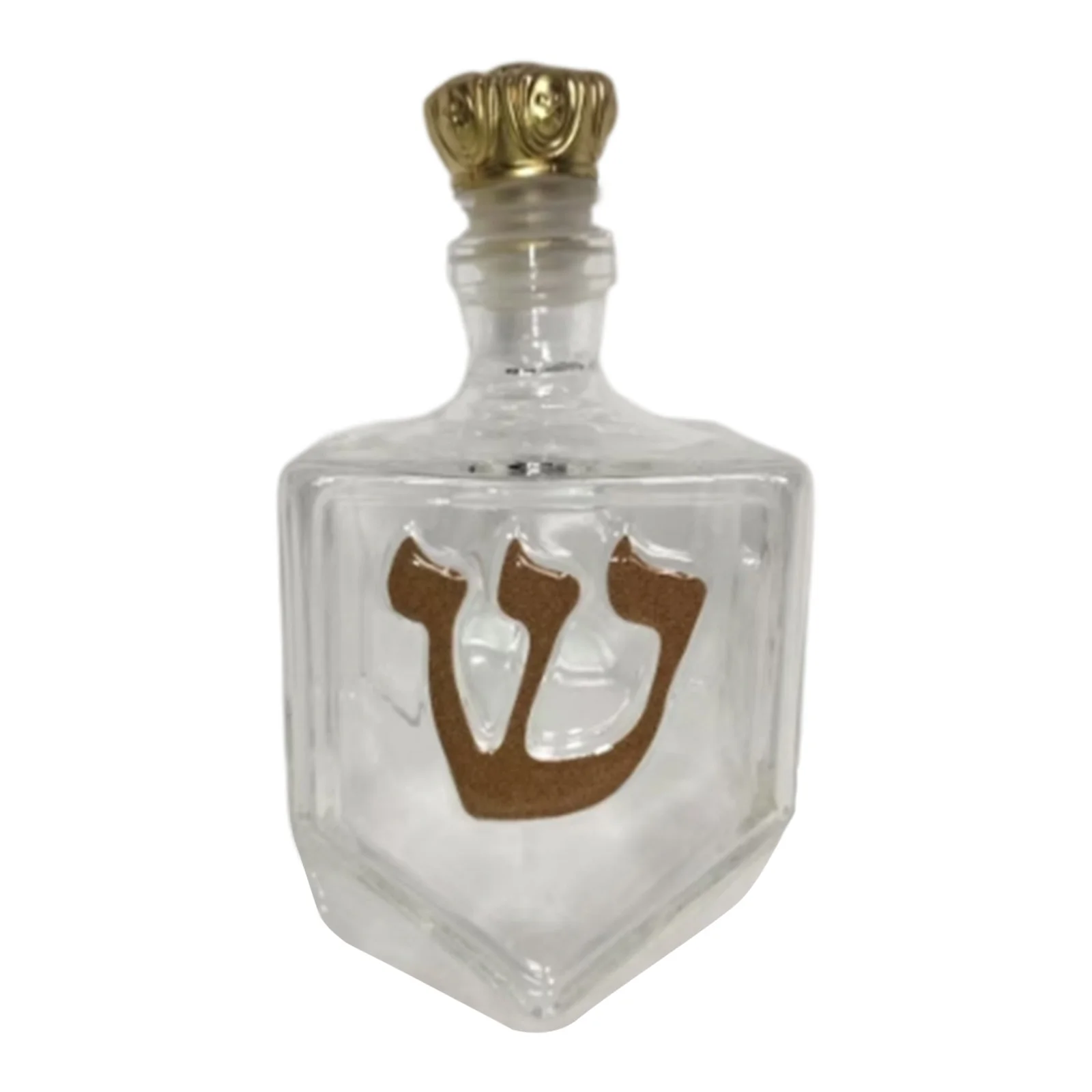 Hanukkah Dreidel Whiskey Decanter W/ Golden Hebrew Letters Crown Cap Glass Whiskey Bottle for Festival Home Bar Display
Hanukkah Dreidel Whiskey Decanter W/ Golden Hebrew Letters Crown Cap Glass Whiskey Bottle for Festival Home Bar Display