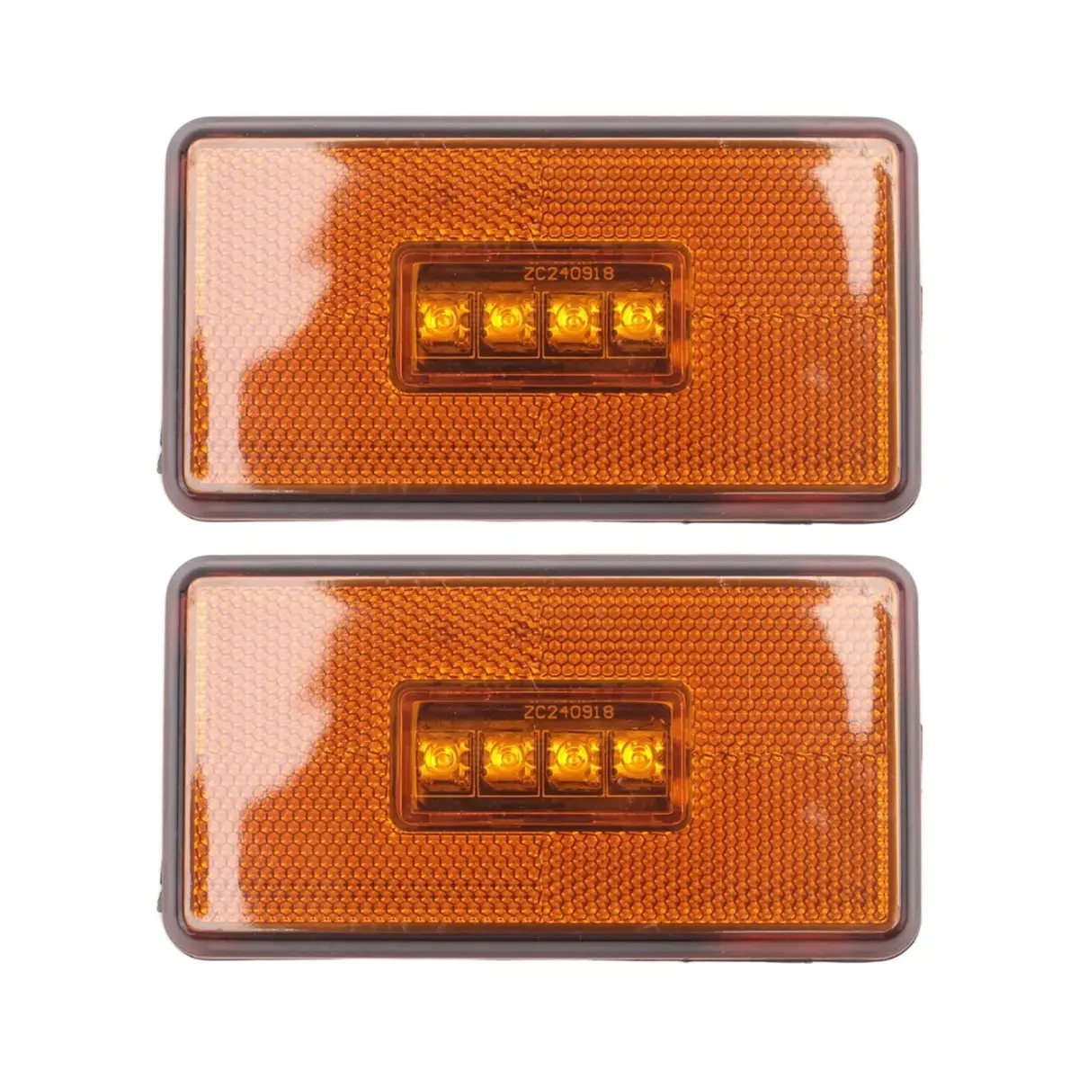 2Pcs 24V Truck 4LED Side Marker Light 2052119 for Scania 5 6 Series P R Cabs G T S Series Truck Amber Indicator LED Lamp
2Pcs 24V Truck 4LED Side Marker Light 2052119 for Scania 5 6 Series P R Cabs G T S Series Truck Amber Indicator LED Lamp