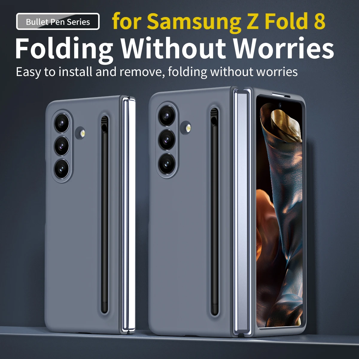 Touch-sensitive stylus protective cover for Samsung Z Fold 8, in candy colors, made of hard PC material, compatible with screen
Touch-sensitive stylus protective cover for Samsung Z Fold 8, in candy colors, made of hard PC material, compatible with screen