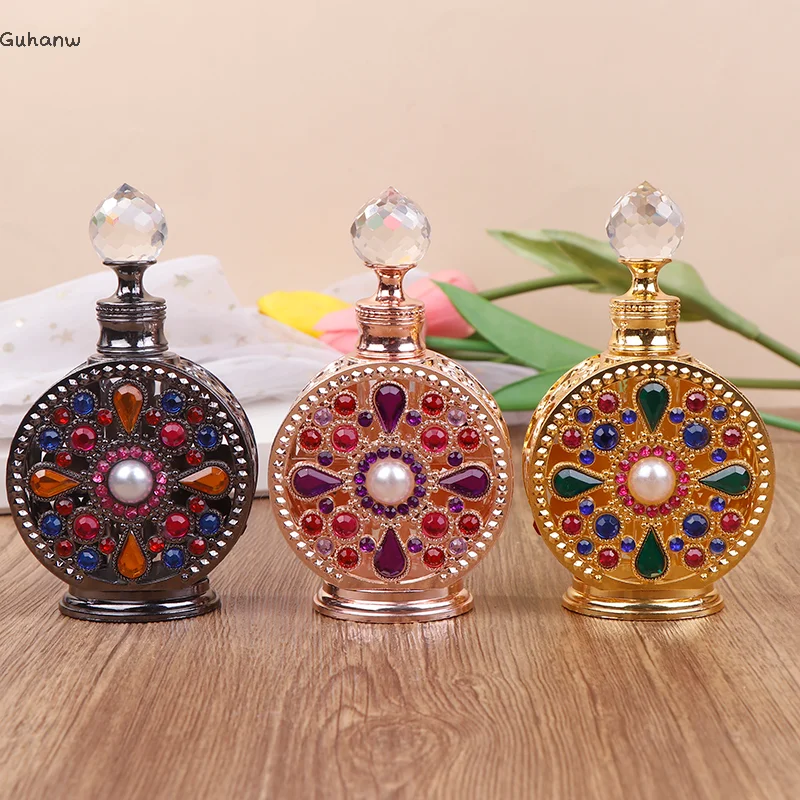 1Pc 12ML Vintage Luxury Rhinestones Glass Perfume Bottle Essential Oil Bottle Storage Bottle Portable Cosmetic Empty Vials
1Pc 12ML Vintage Luxury Rhinestones Glass Perfume Bottle Essential Oil Bottle Storage Bottle Portable Cosmetic Empty Vials